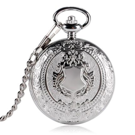 Silver Shield Full Hunter Pocket Watch