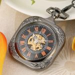 Black Square Pocket Watch - Image 3