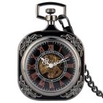Black Square Pocket Watch