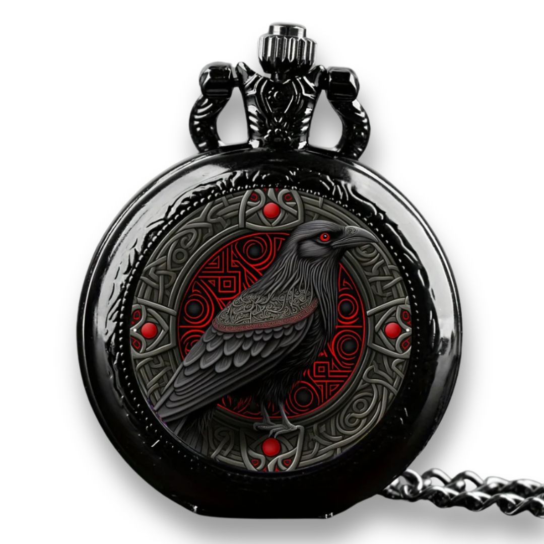Untitleddesign_5.jpg Clever Crow Pocket Watch - Image 1