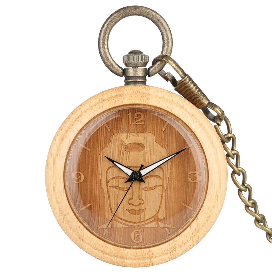 Wooden-Pocket-Watch-Buddha.jpg Wooden Pocket Watch Buddha - Image 1