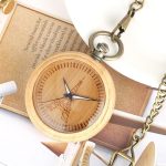Wooden Pocket Watch Eiffel Tower - Image 3
