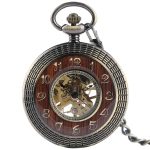 Wooden Pocket Watch Half-Hunter
