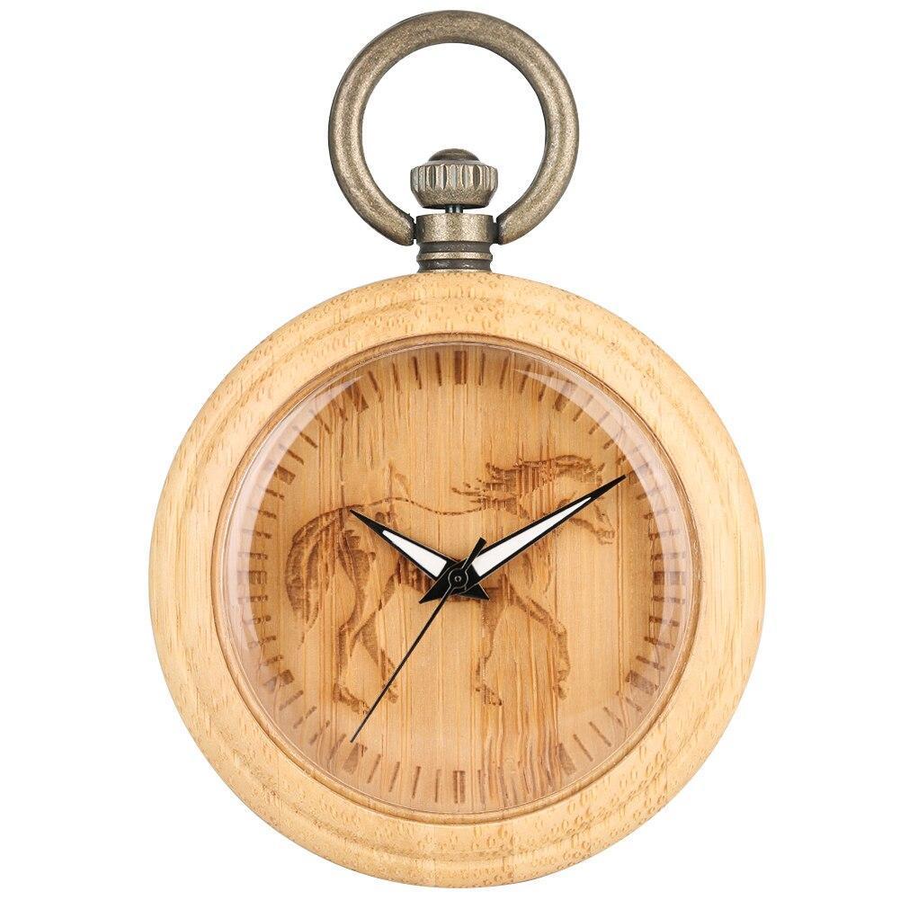Wooden-Pocket-Watch-Horse.jpg Wooden Pocket Watch Horse - Image 1