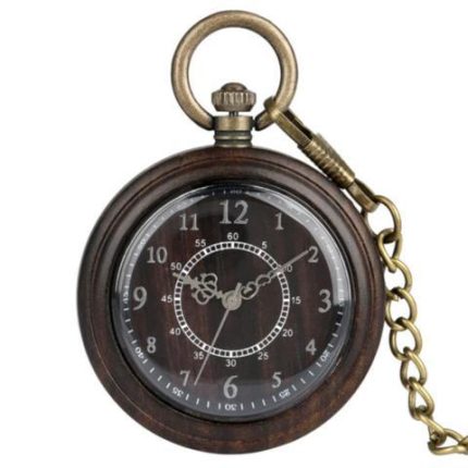Wooden Pocket Watch Retro