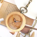 Wooden Pocket Watch Skull - Image 2