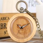 Wooden Pocket Watch Skull - Image 3
