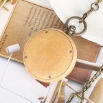 Wooden Pocket Watch Skull - Image 4