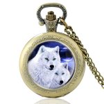 Arctic Wolf Pocket Watch