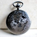 Mechanical Pocket Watch Floral motifs