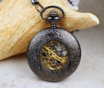 Silver Bear Black Pocket Watch - Image 5