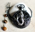 Mechanical mermaid pocket watch. - Image 3
