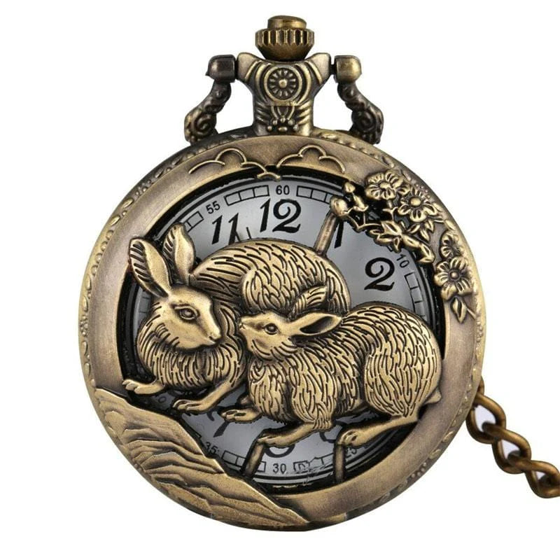 montre-gousset-lapin-blanc_1000x_6ddf19da-f143-4058-8402-6bcb40043f1d.jpg White Rabbit Pocket Watch - Image 1