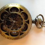 Bronze Hearts Pocket Watch