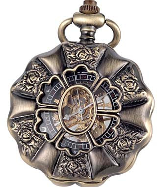 pumpkin-rose-pocket-watch-10.jpg Pumpkin Rose Pocket Watch - Image 1