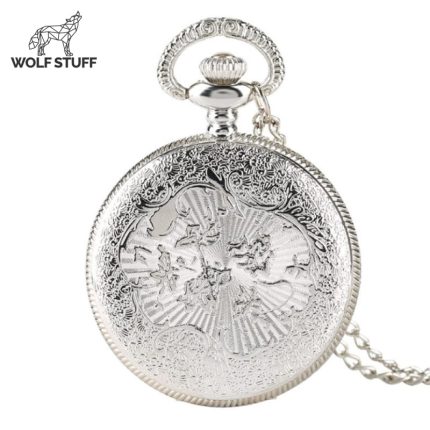 Mechanical Pocket Watch Jules Verne