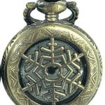 Snowflake Pocket Watch Necklace